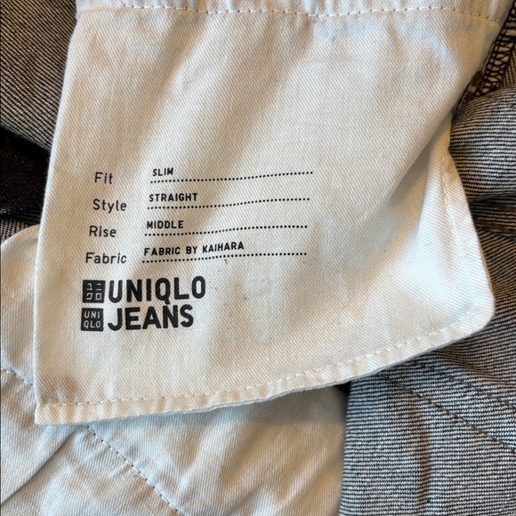 Uniqlo Stretch Selvedge Slim Jeans in Navy - Picture 5 of 6